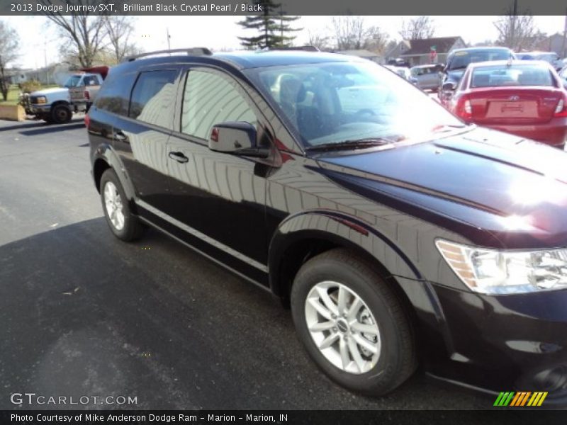 Brilliant Black Crystal Pearl / Black 2013 Dodge Journey SXT