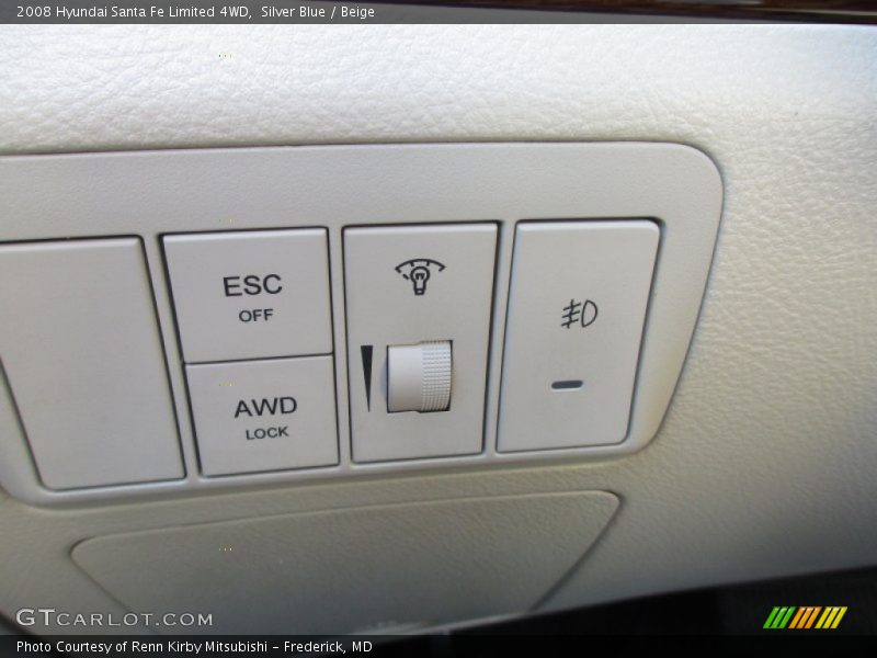 Silver Blue / Beige 2008 Hyundai Santa Fe Limited 4WD