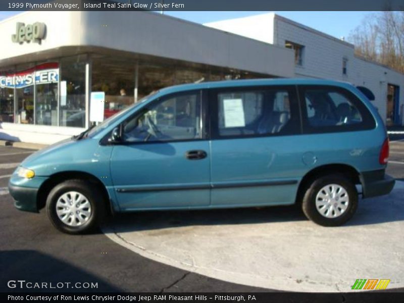 Island Teal Satin Glow / Silver Fern 1999 Plymouth Voyager