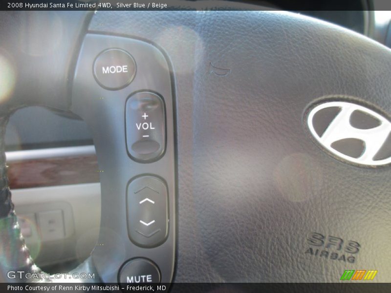 Silver Blue / Beige 2008 Hyundai Santa Fe Limited 4WD