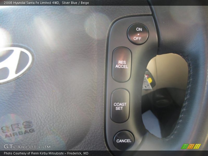 Silver Blue / Beige 2008 Hyundai Santa Fe Limited 4WD