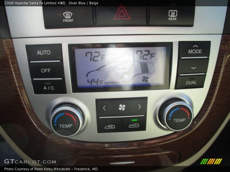 Silver Blue / Beige 2008 Hyundai Santa Fe Limited 4WD