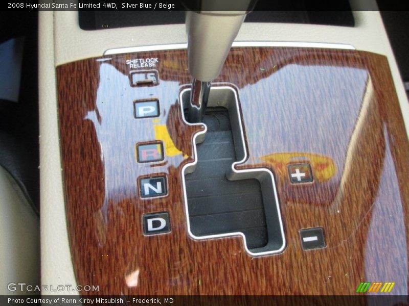 Silver Blue / Beige 2008 Hyundai Santa Fe Limited 4WD