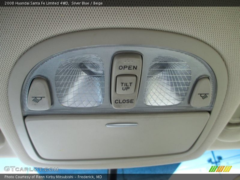 Silver Blue / Beige 2008 Hyundai Santa Fe Limited 4WD