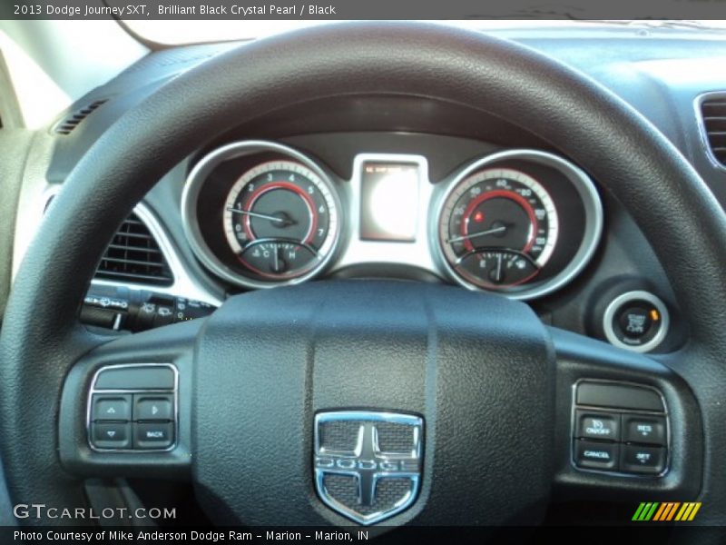 Brilliant Black Crystal Pearl / Black 2013 Dodge Journey SXT