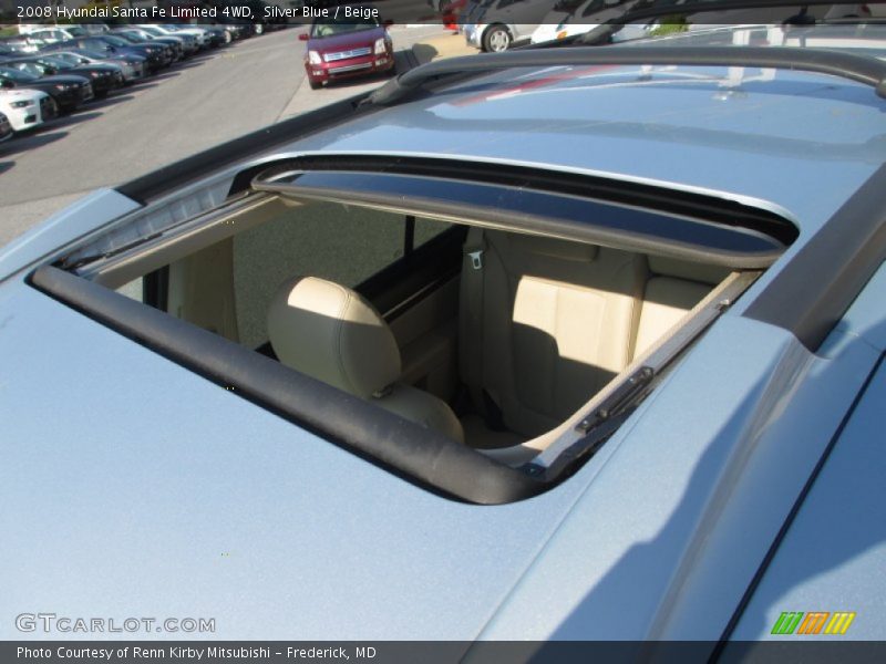 Silver Blue / Beige 2008 Hyundai Santa Fe Limited 4WD