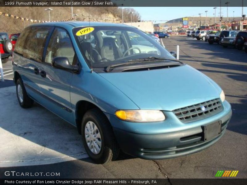 Island Teal Satin Glow / Silver Fern 1999 Plymouth Voyager