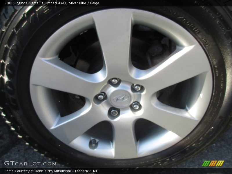 Silver Blue / Beige 2008 Hyundai Santa Fe Limited 4WD
