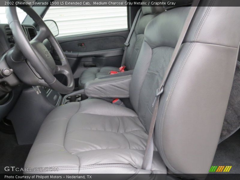 Medium Charcoal Gray Metallic / Graphite Gray 2002 Chevrolet Silverado 1500 LS Extended Cab