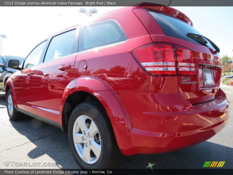 Bright Red / Black 2013 Dodge Journey American Value Package