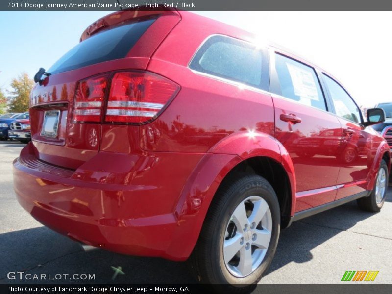 Bright Red / Black 2013 Dodge Journey American Value Package
