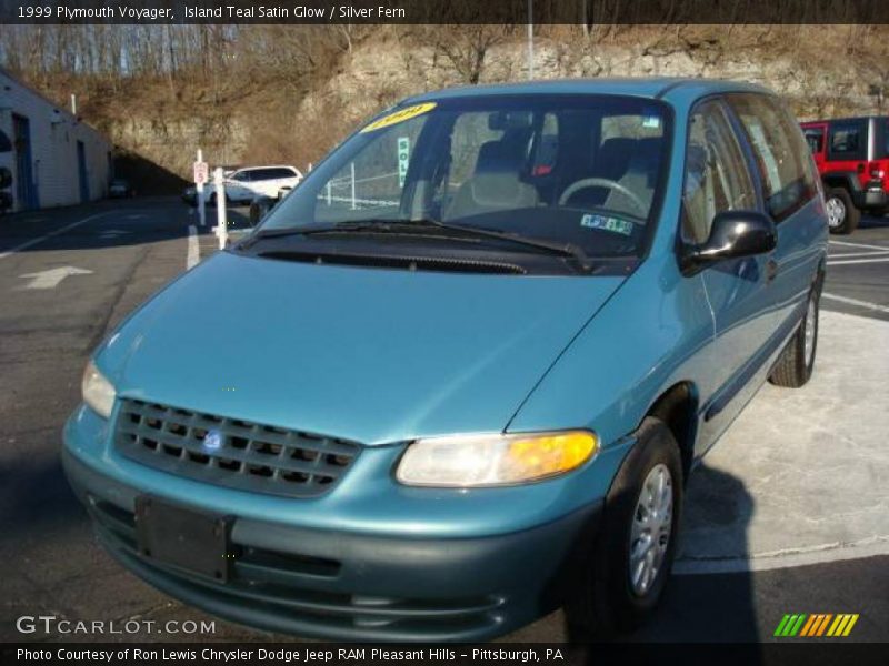 Island Teal Satin Glow / Silver Fern 1999 Plymouth Voyager