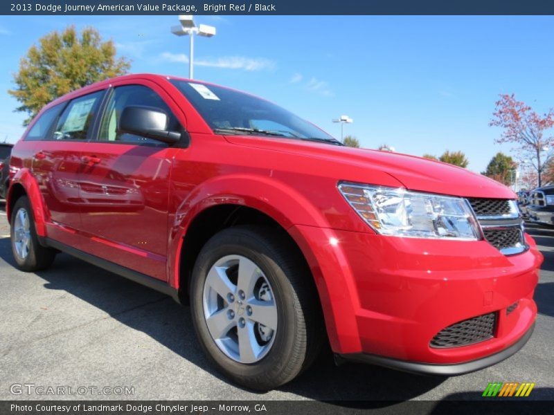 Bright Red / Black 2013 Dodge Journey American Value Package