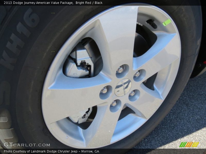 Bright Red / Black 2013 Dodge Journey American Value Package