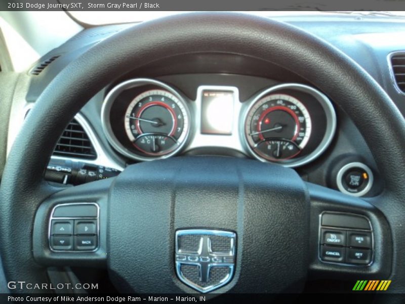 Storm Gray Pearl / Black 2013 Dodge Journey SXT