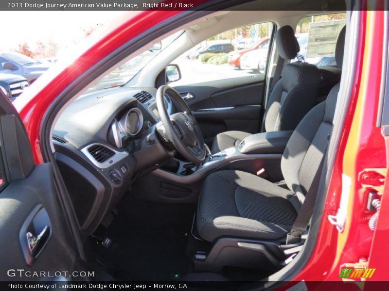 Bright Red / Black 2013 Dodge Journey American Value Package