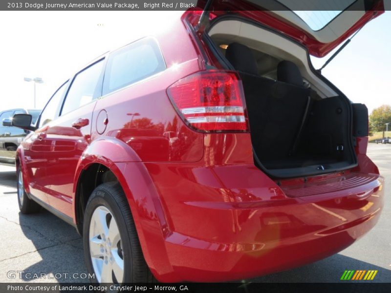 Bright Red / Black 2013 Dodge Journey American Value Package