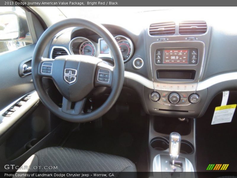 Bright Red / Black 2013 Dodge Journey American Value Package