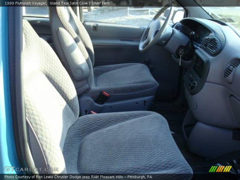 Island Teal Satin Glow / Silver Fern 1999 Plymouth Voyager