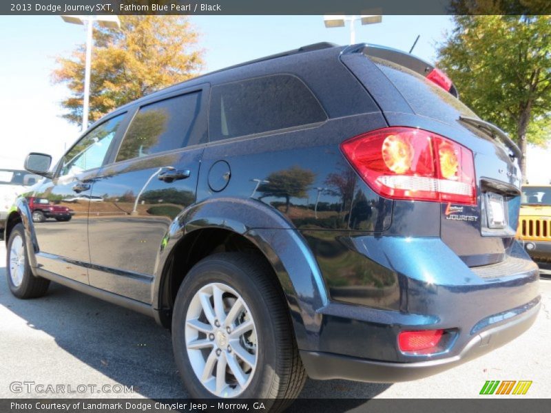 Fathom Blue Pearl / Black 2013 Dodge Journey SXT