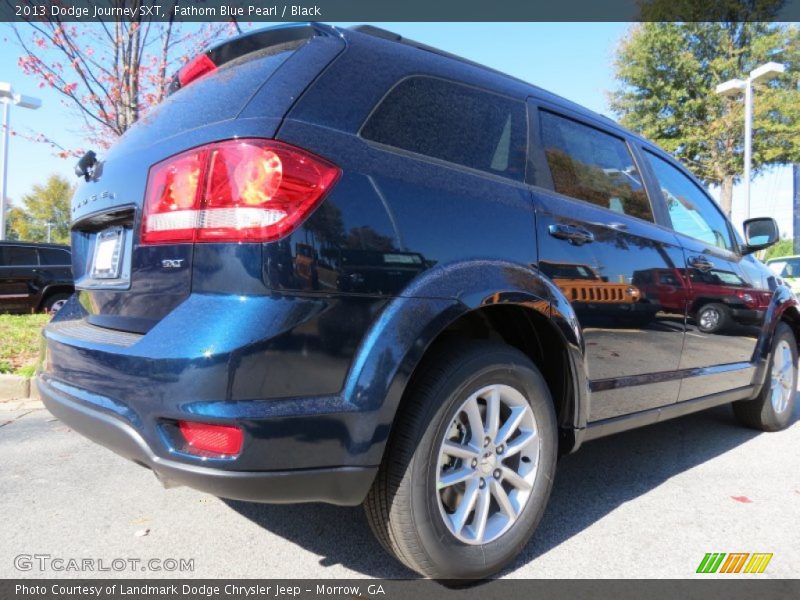Fathom Blue Pearl / Black 2013 Dodge Journey SXT