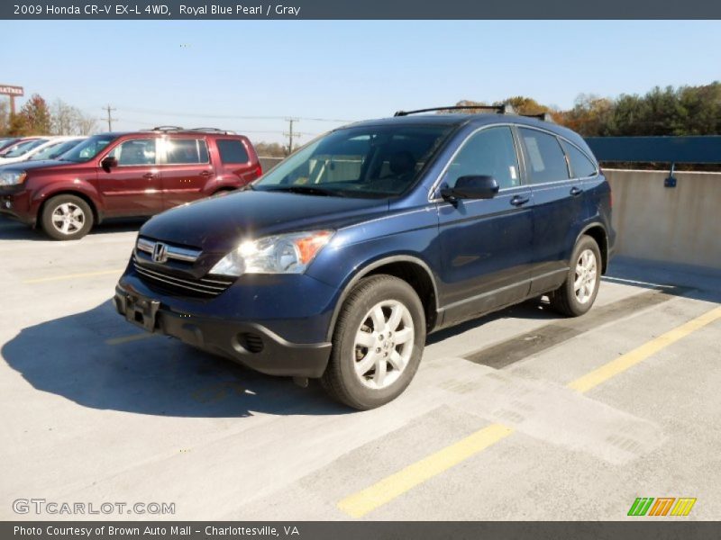 Royal Blue Pearl / Gray 2009 Honda CR-V EX-L 4WD