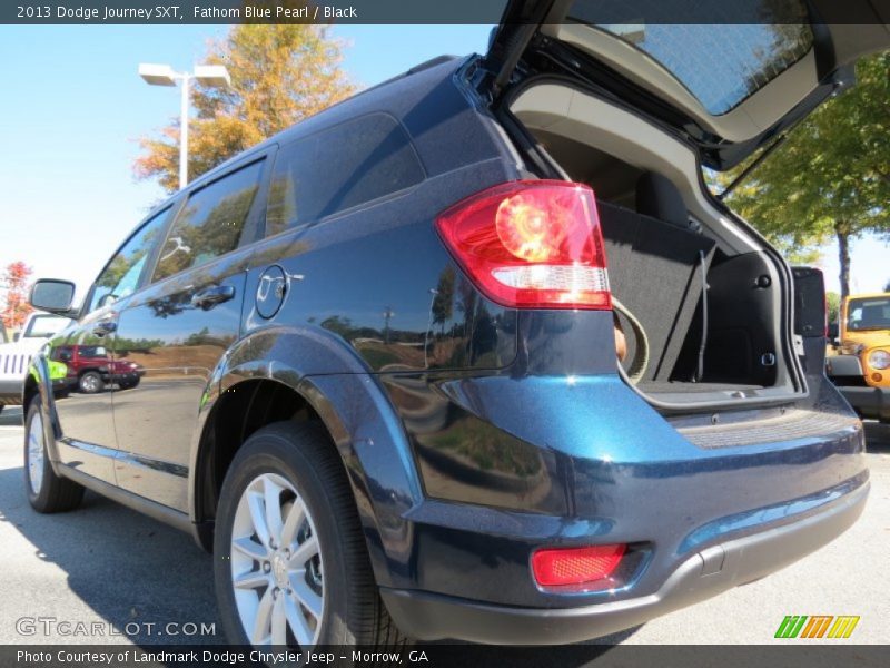 Fathom Blue Pearl / Black 2013 Dodge Journey SXT
