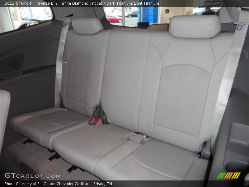 White Diamond Tricoat / Dark Titanium/Light Titanium 2013 Chevrolet Traverse LTZ