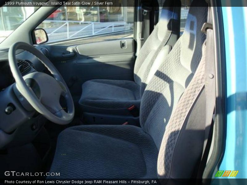 Island Teal Satin Glow / Silver Fern 1999 Plymouth Voyager