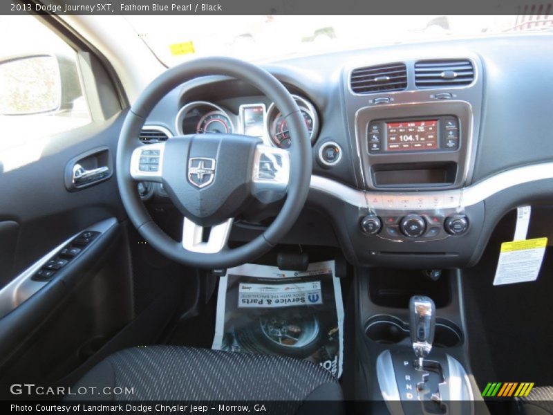 Fathom Blue Pearl / Black 2013 Dodge Journey SXT