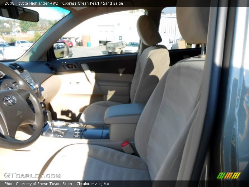 Cypress Green Pearl / Sand Beige 2008 Toyota Highlander 4WD