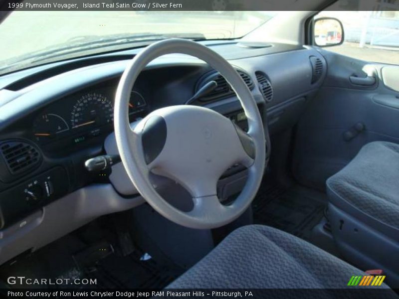 Island Teal Satin Glow / Silver Fern 1999 Plymouth Voyager