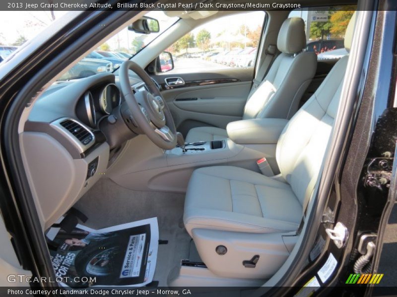 Brilliant Black Crystal Pearl / Dark Graystone/Medium Graystone 2013 Jeep Grand Cherokee Altitude