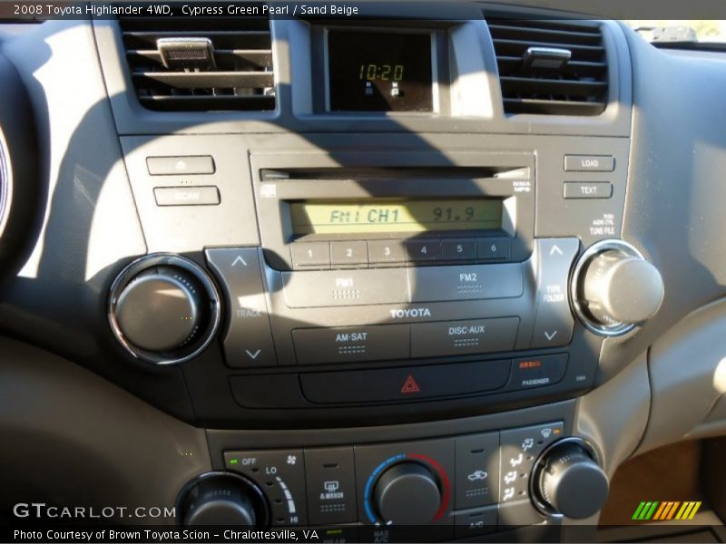 Cypress Green Pearl / Sand Beige 2008 Toyota Highlander 4WD
