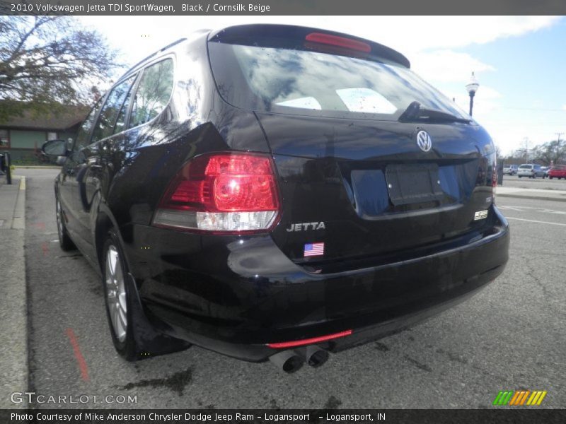 Black / Cornsilk Beige 2010 Volkswagen Jetta TDI SportWagen