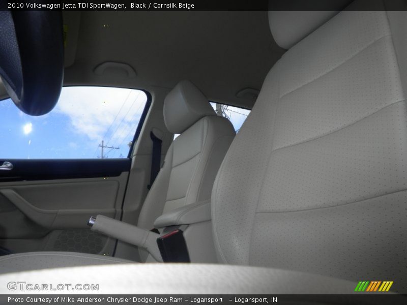 Black / Cornsilk Beige 2010 Volkswagen Jetta TDI SportWagen