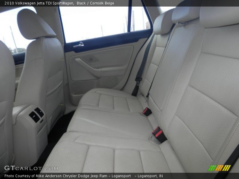 Black / Cornsilk Beige 2010 Volkswagen Jetta TDI SportWagen