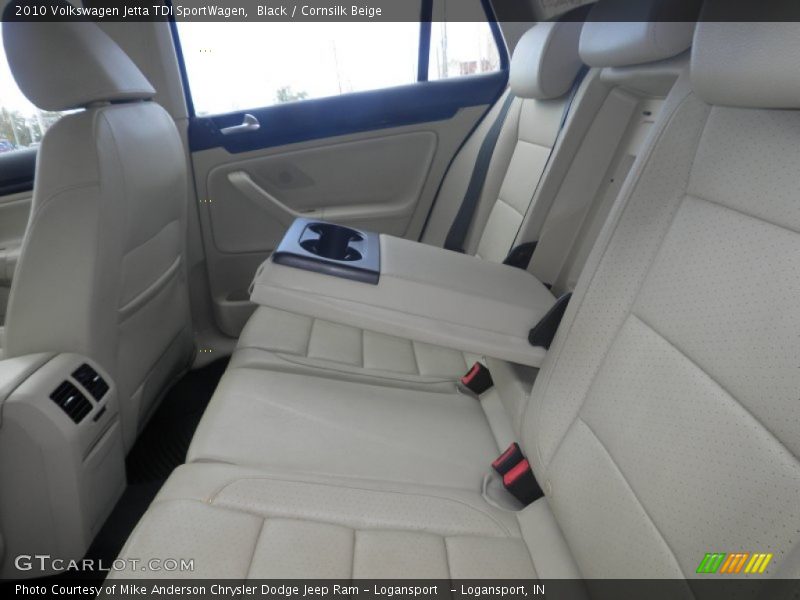 Black / Cornsilk Beige 2010 Volkswagen Jetta TDI SportWagen
