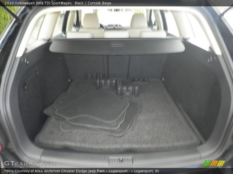 Black / Cornsilk Beige 2010 Volkswagen Jetta TDI SportWagen