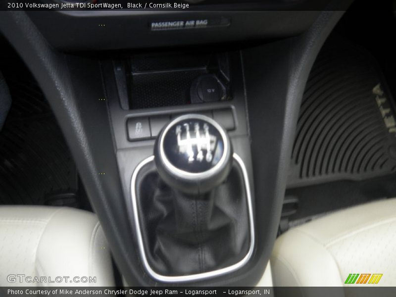 Black / Cornsilk Beige 2010 Volkswagen Jetta TDI SportWagen