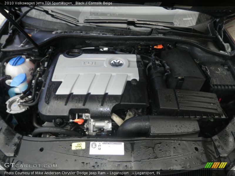 Black / Cornsilk Beige 2010 Volkswagen Jetta TDI SportWagen