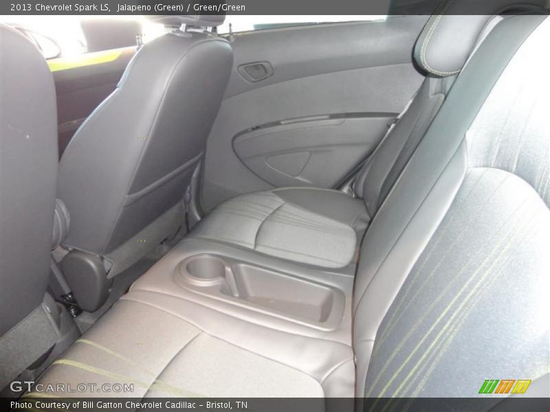 Jalapeno (Green) / Green/Green 2013 Chevrolet Spark LS