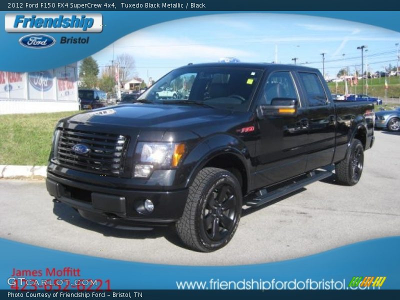 Tuxedo Black Metallic / Black 2012 Ford F150 FX4 SuperCrew 4x4
