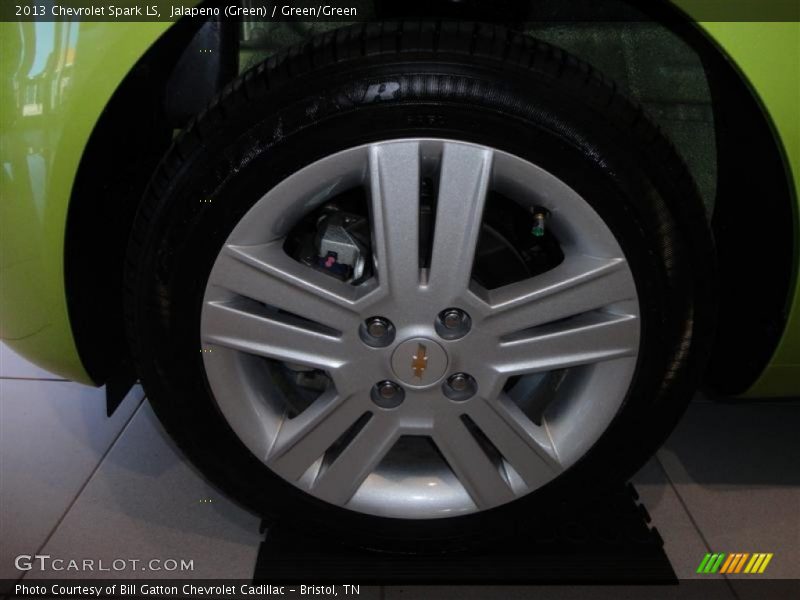 Jalapeno (Green) / Green/Green 2013 Chevrolet Spark LS
