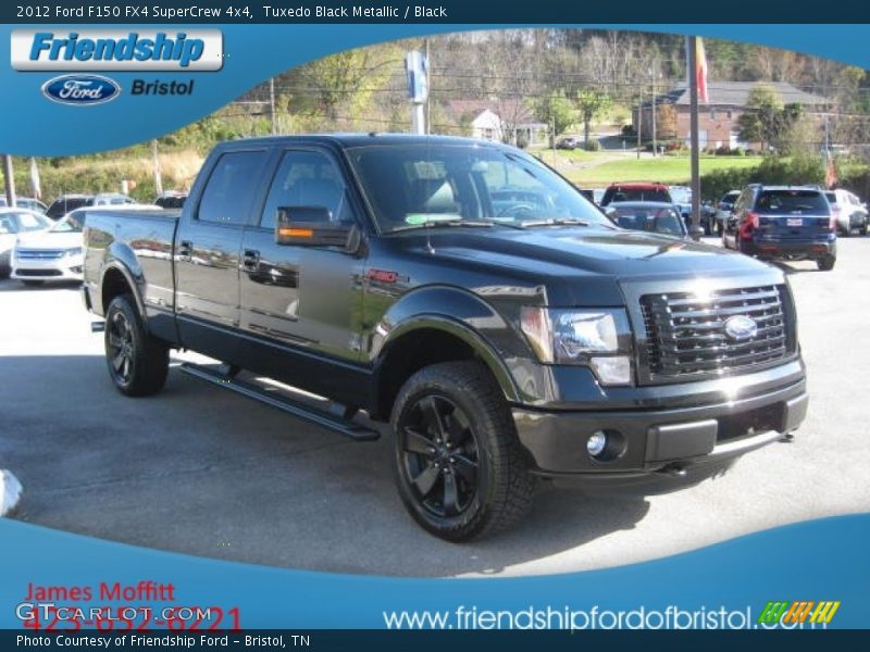 Tuxedo Black Metallic / Black 2012 Ford F150 FX4 SuperCrew 4x4
