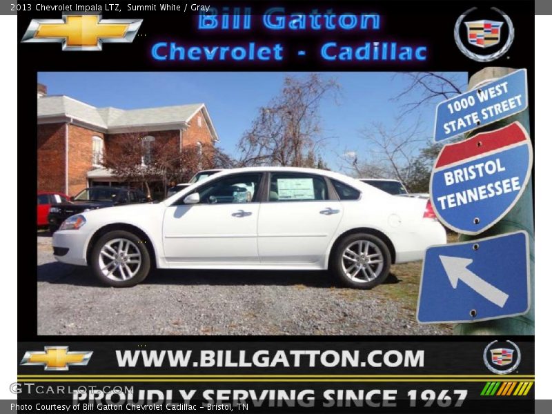 Summit White / Gray 2013 Chevrolet Impala LTZ