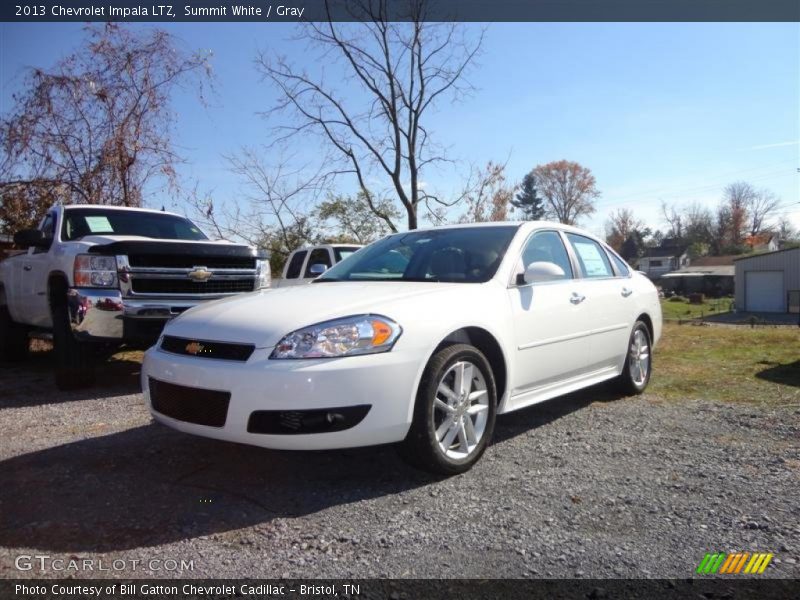 Summit White / Gray 2013 Chevrolet Impala LTZ