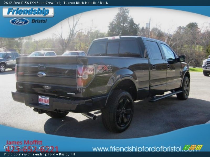 Tuxedo Black Metallic / Black 2012 Ford F150 FX4 SuperCrew 4x4
