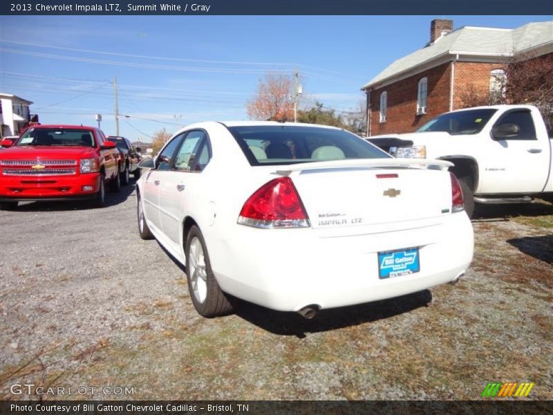 Summit White / Gray 2013 Chevrolet Impala LTZ