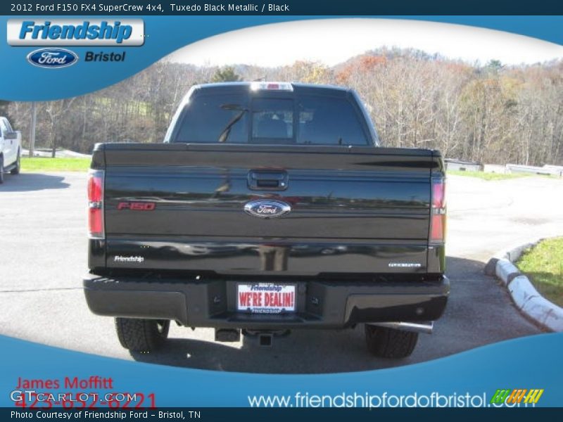Tuxedo Black Metallic / Black 2012 Ford F150 FX4 SuperCrew 4x4